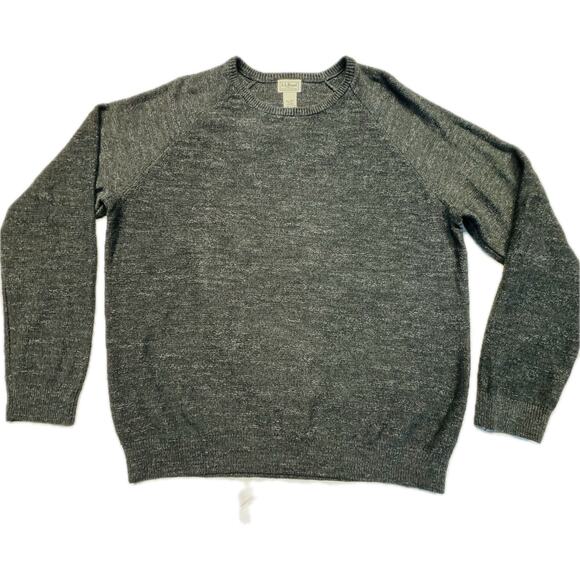 L.L. Bean Pullover Crew Neck 100% Organic Cotton Sweater Men XXL Cozy Dark Gray - Picture 1 of 5